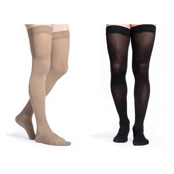 Sigvaris Men's Style Microfiber Thigh-High Compression Stockings