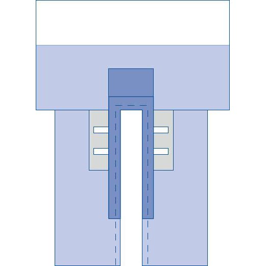 Medline Sterile CV Split Surgical Drape with Clear Anesthesia Pouch - Case of 12 - Image 2