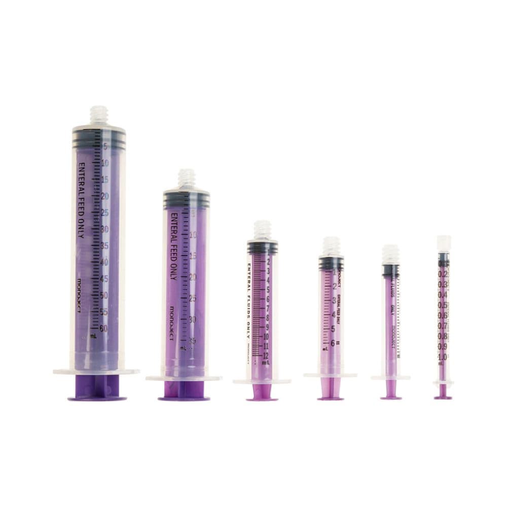 Monoject Purple Oral ENFit Syringe, Non-Sterile