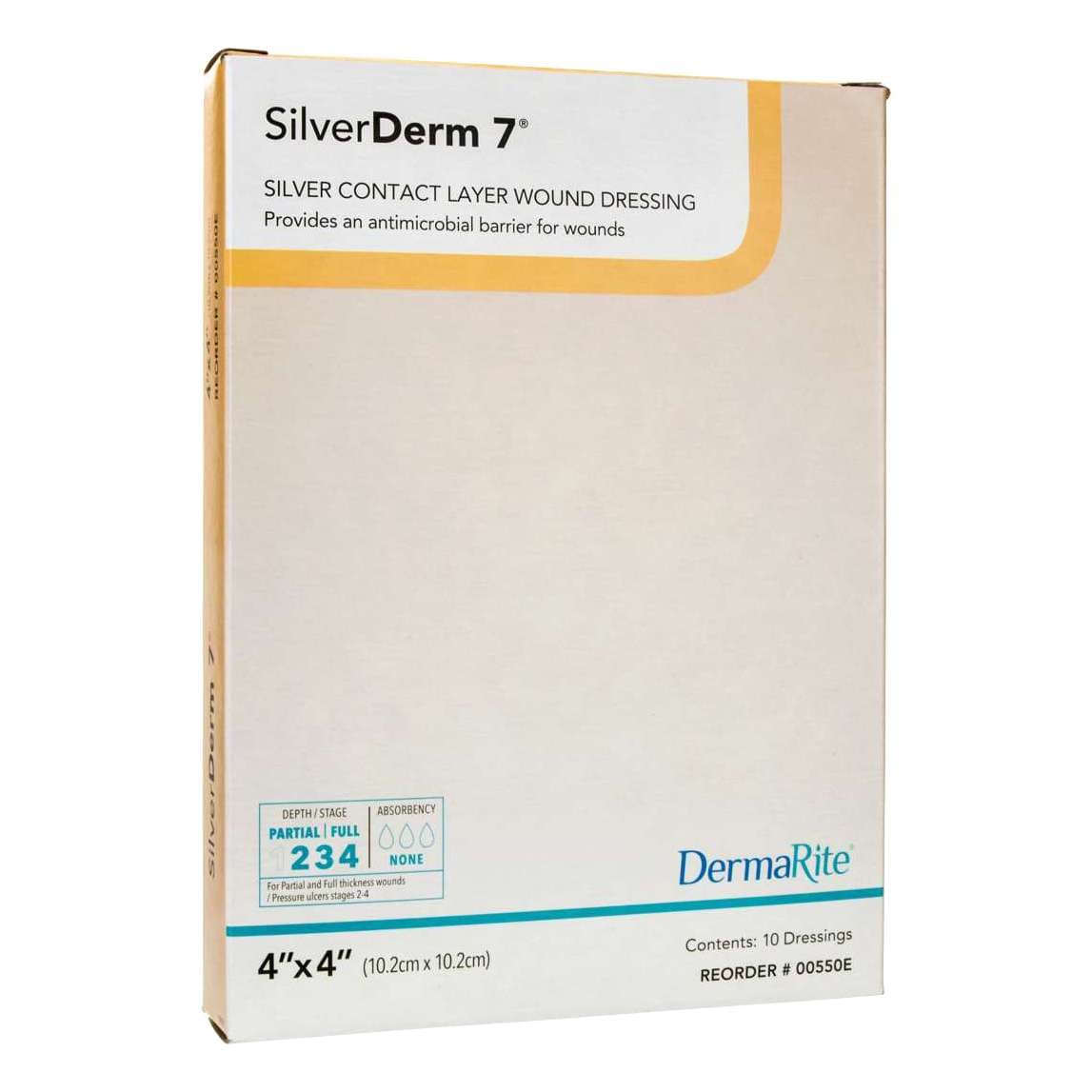 SilverDerm 7 Antimicrobial Wound Contact Silver Dressing - Image 1