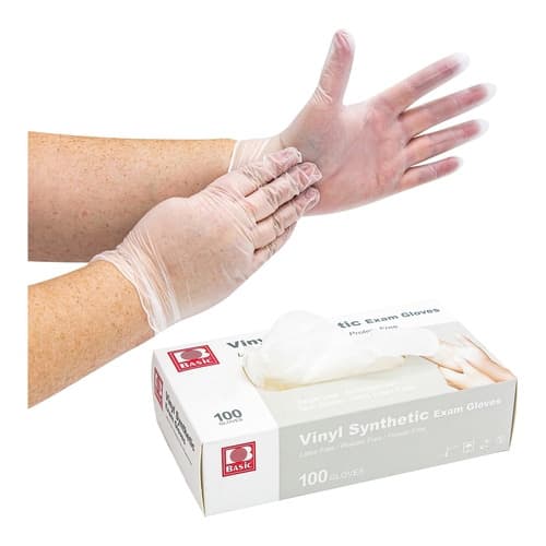 Basic Vinyl Exam Gloves - Image 2