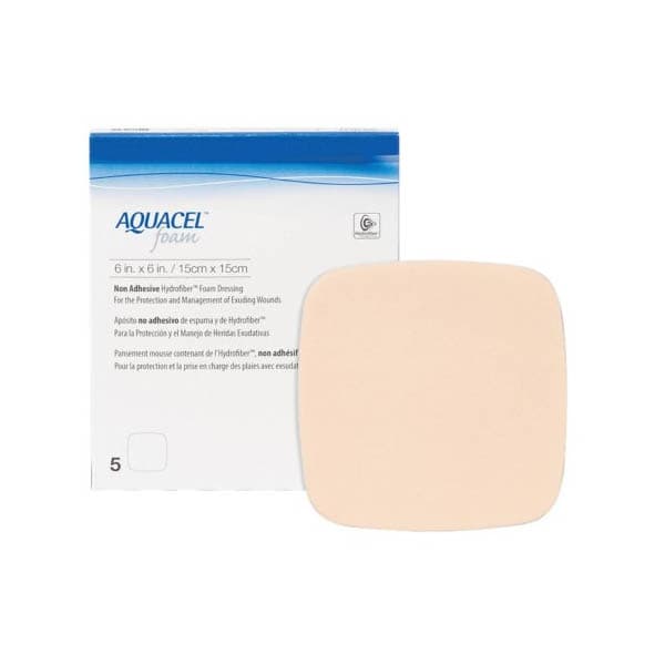 Aquacel Foam Dressing Film Backing Tan Square Sterile - Image 1