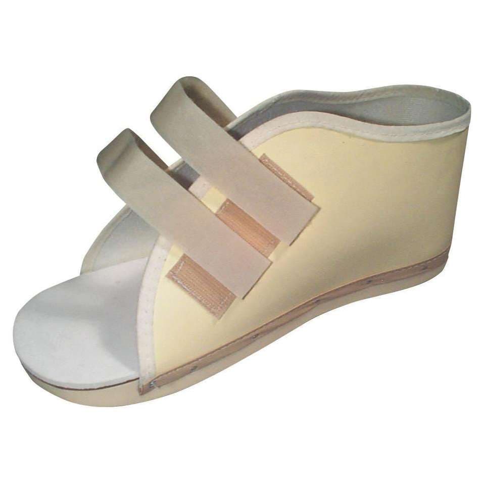 Medline Vinyl Post-Op Shoe with Hook and Loop Closure, Beige