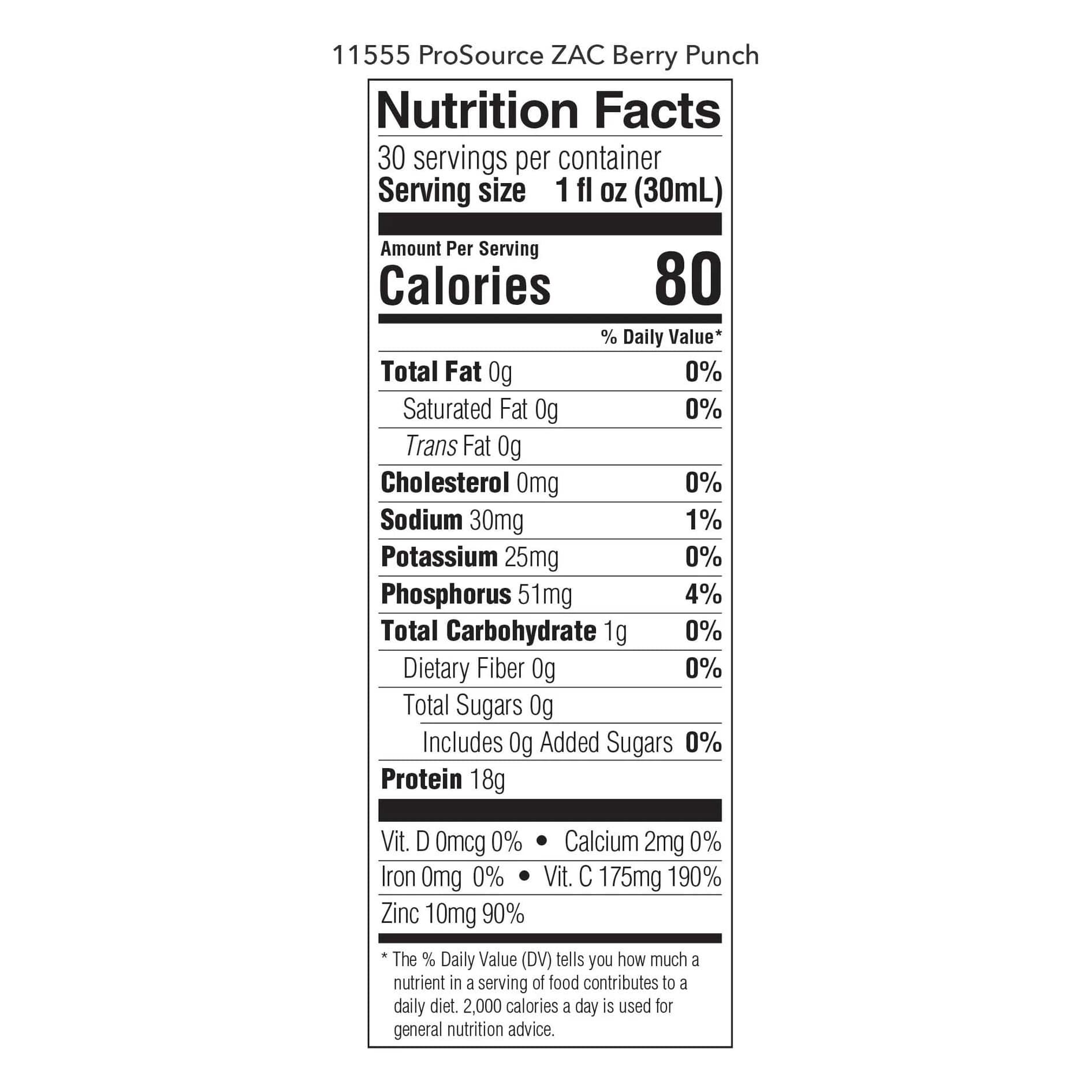 ProSource ZAC Enhanced Liquid Protein Supplement - Image 2