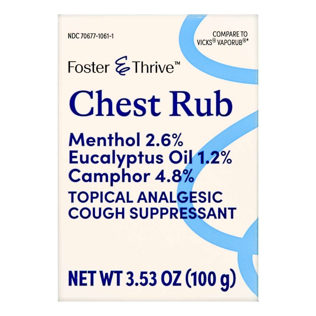 Foster & Thrive Chest Rub Ointment, 3.53 oz - Image 1