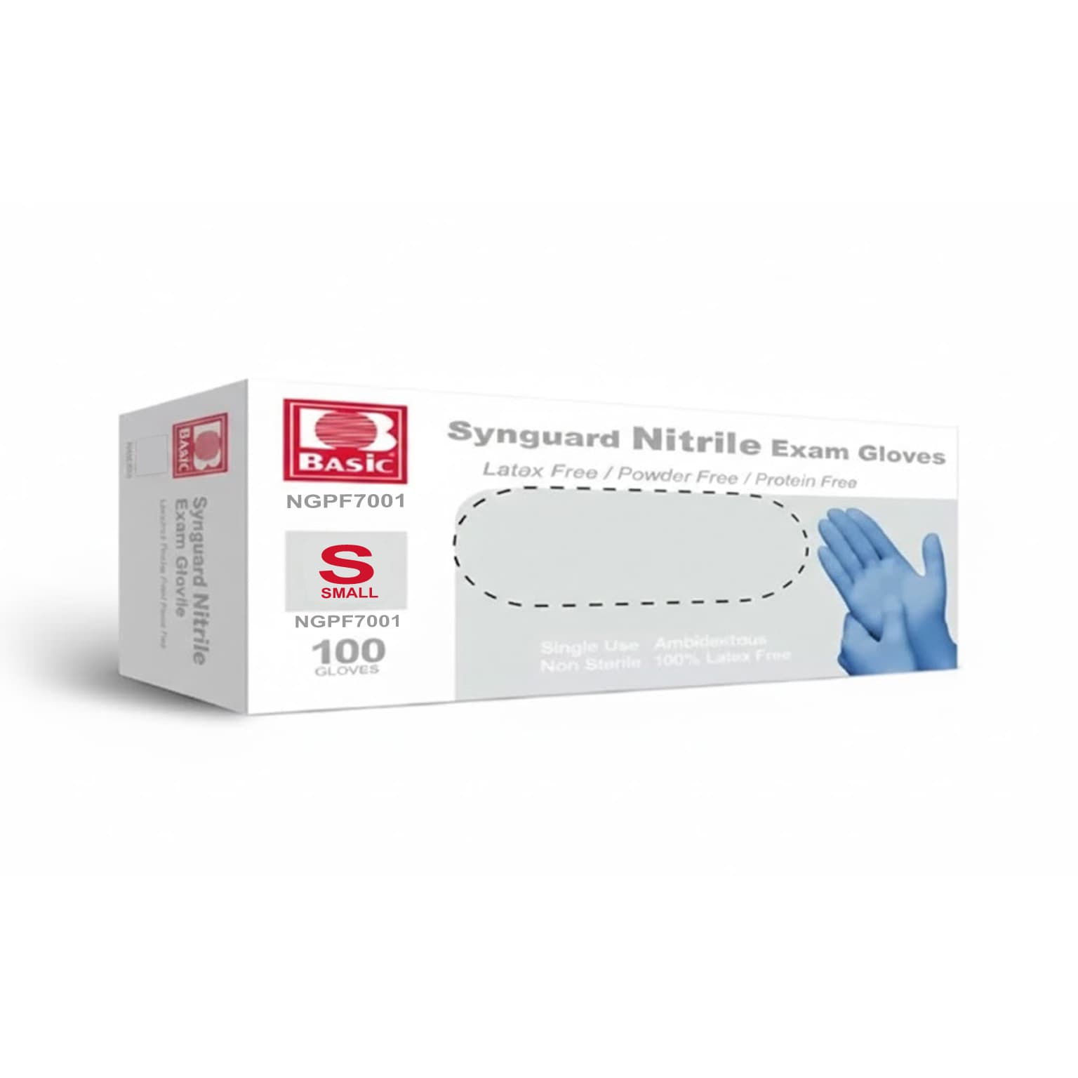 Synguard Nitrile Powder-Free Exam Gloves, Non-Sterile