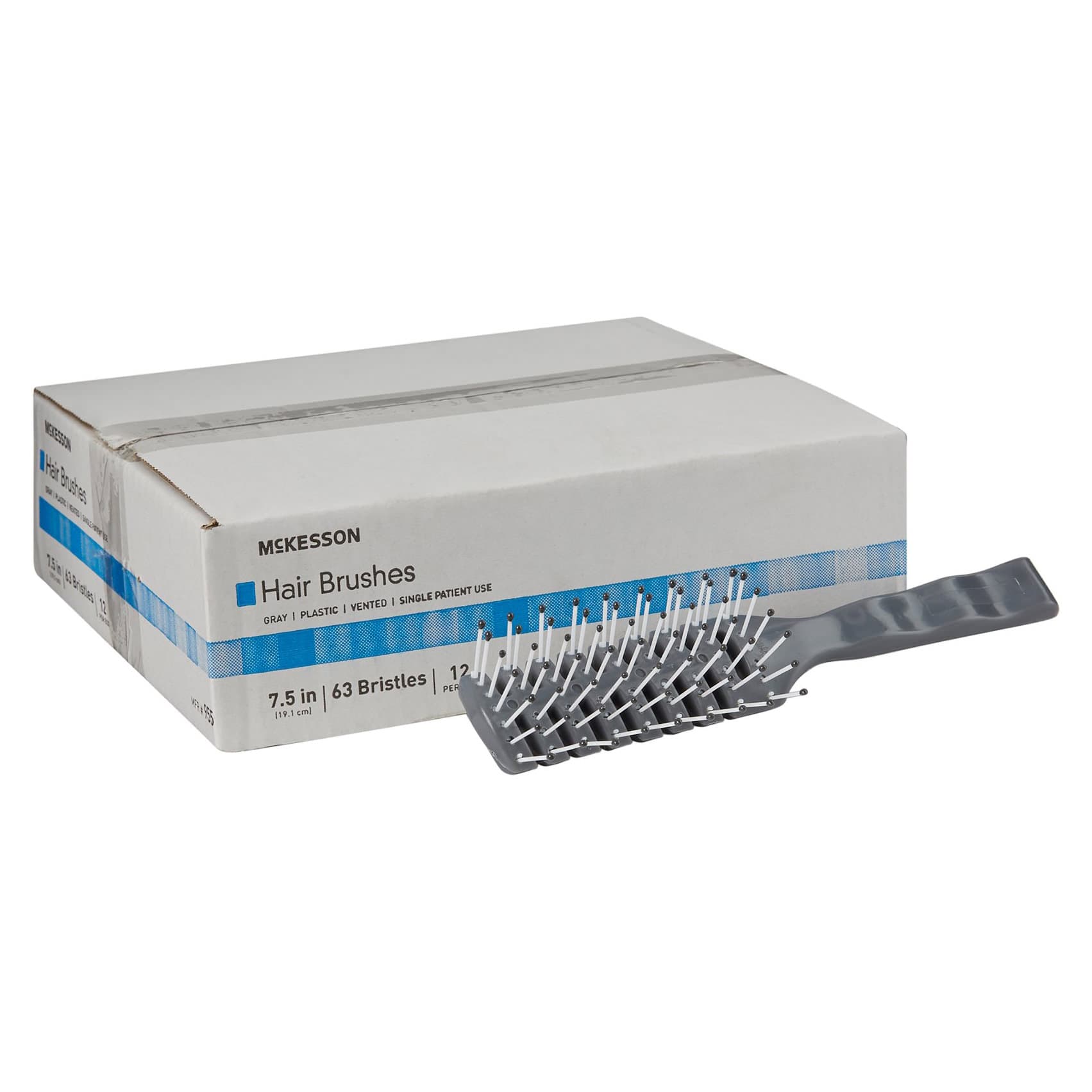 McKesson Plastic Bristles Hairbrush - Image 1