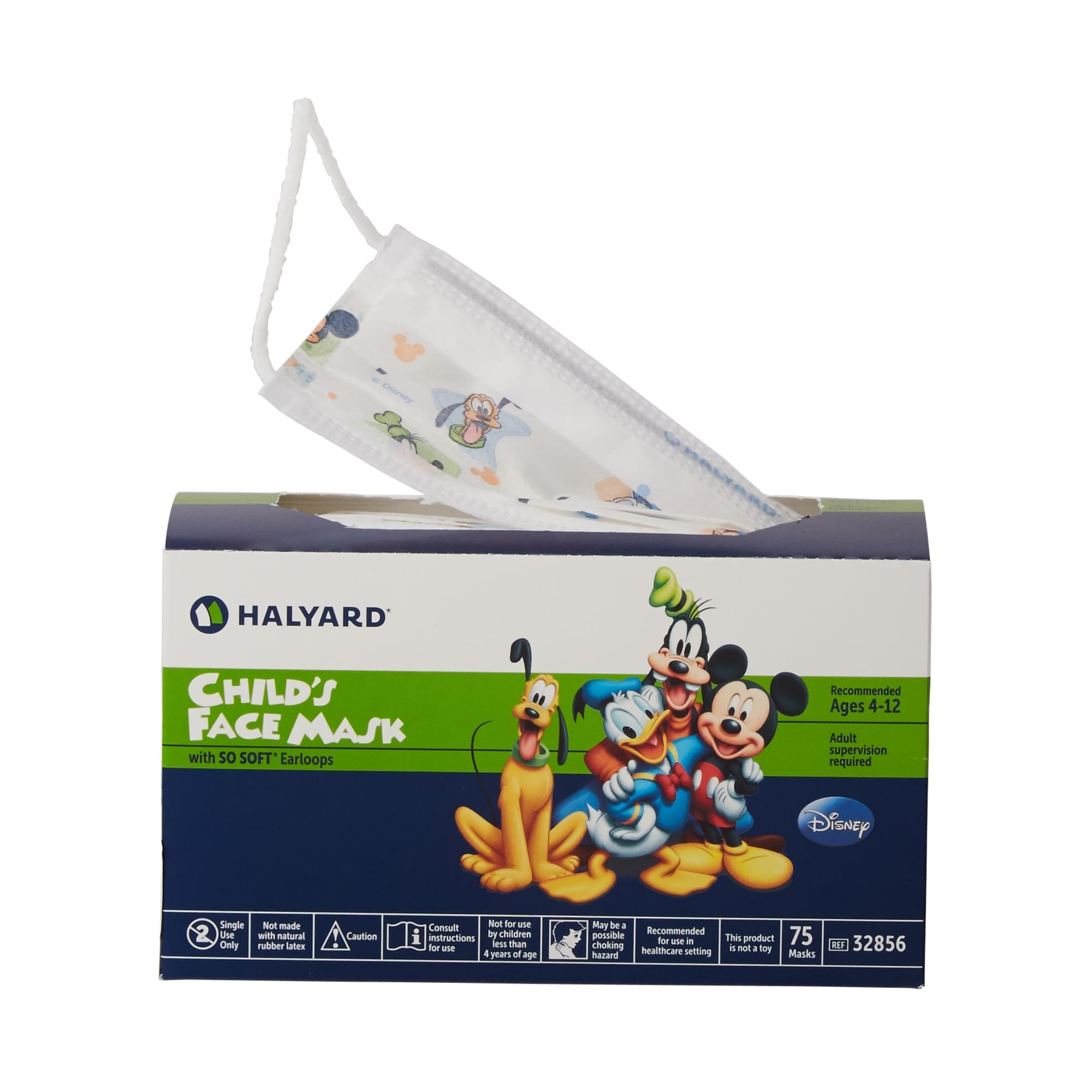 Halyard NonSterile Pleated Procedure Mask, Kid Design (Disney) - Box of 75 - Image 1