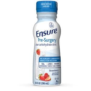 Ensure Pre-Surgery Clear Carbohydrate Drink, Strawberry, 10 oz - Package of 4 - Image 1