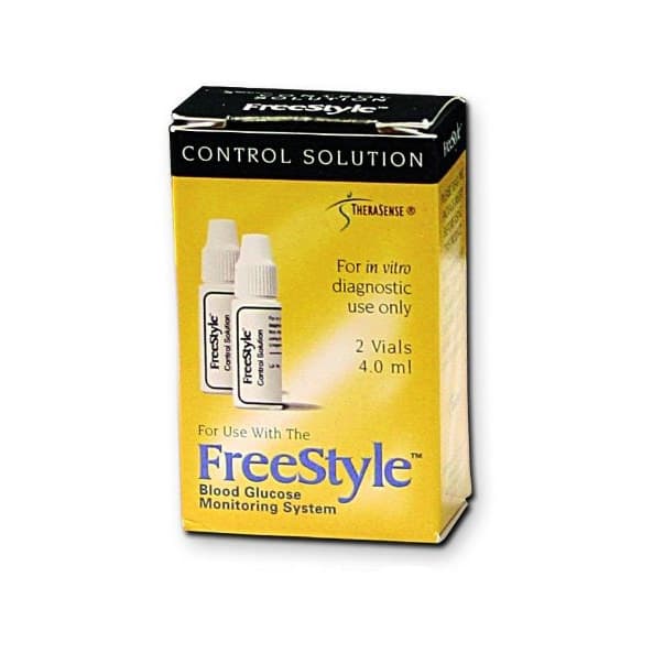 FreeStyle 2 x 4 ml Blood Glucose Control Solution - Normal Level