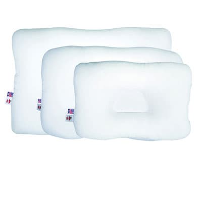 Cando Cervical Full Size Support Pillow With Standard Firmness, 24"X 16", White