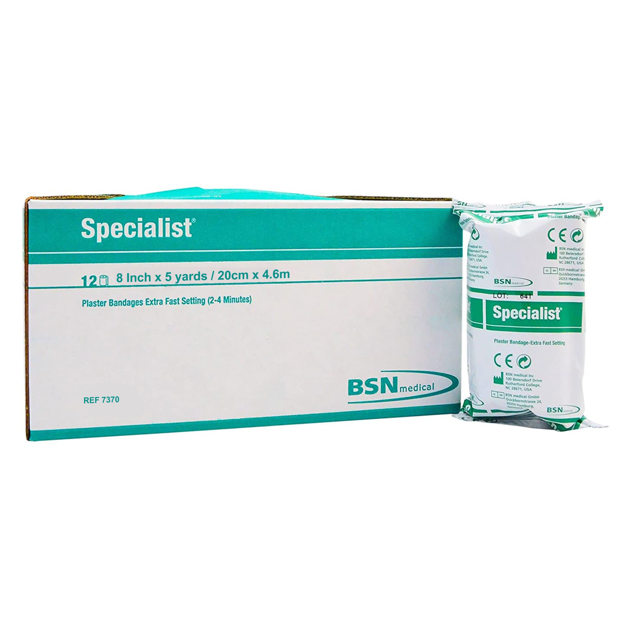 Specialist Extra-Fast Plaster Bandages, 8 Inch x 15 Foot - Case of 24 - Image 1
