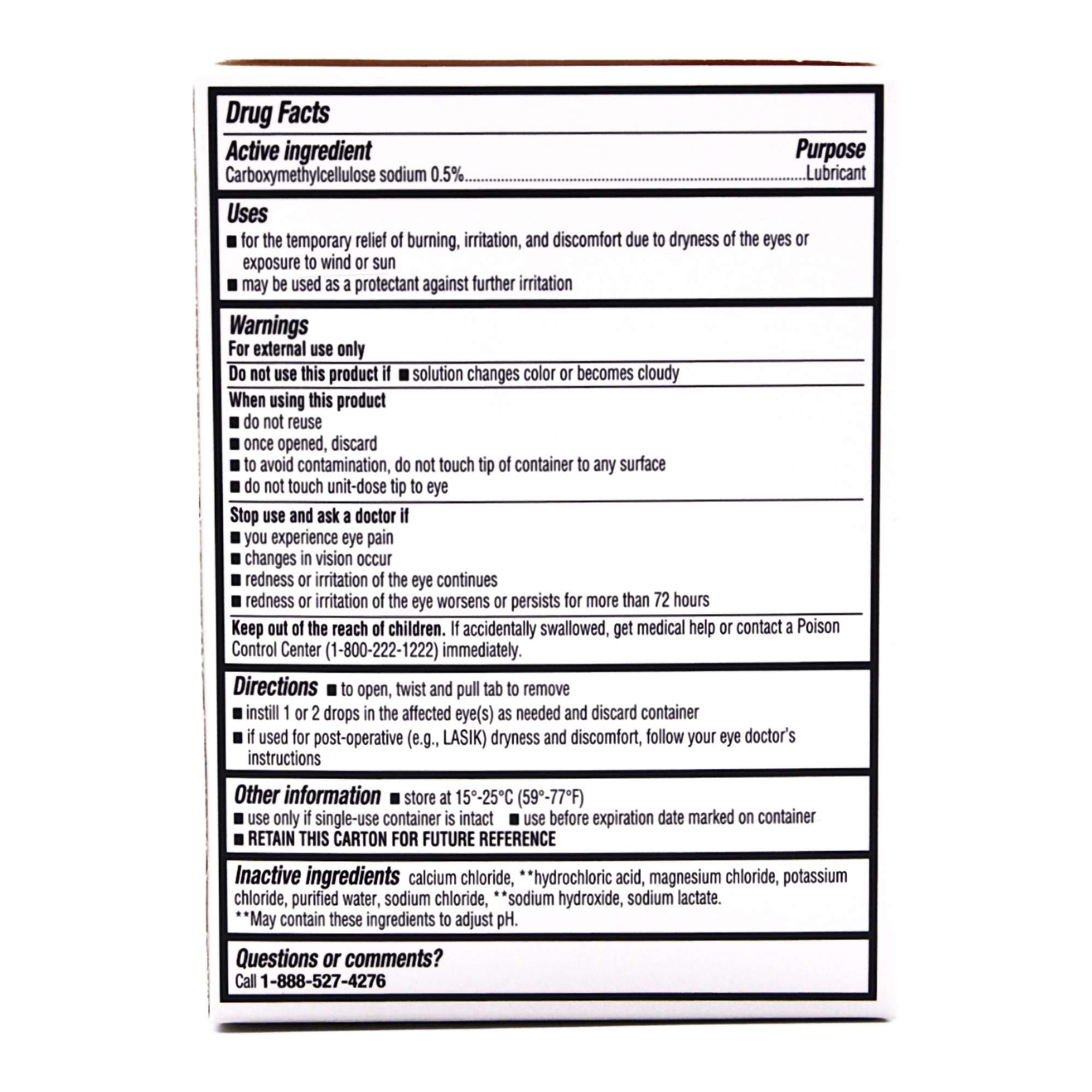 Rugby Preservative-Free Lubricant Eye Drops - Box of 30 - Image 2