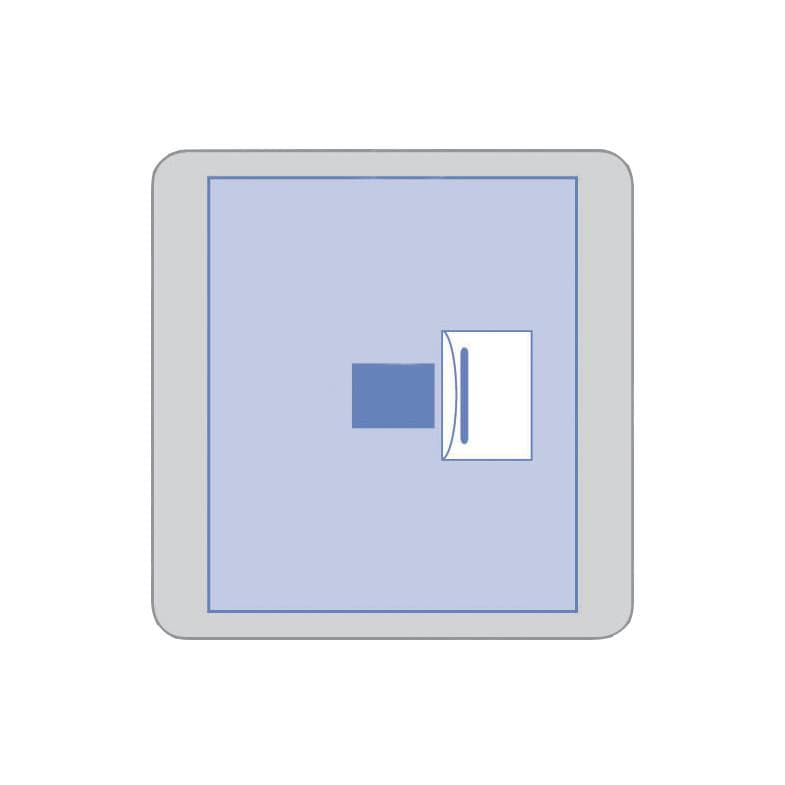 Medline Invisishield Ophthalmic Incise Drapes with Fluid Pouch - Case of 40 - Image 1