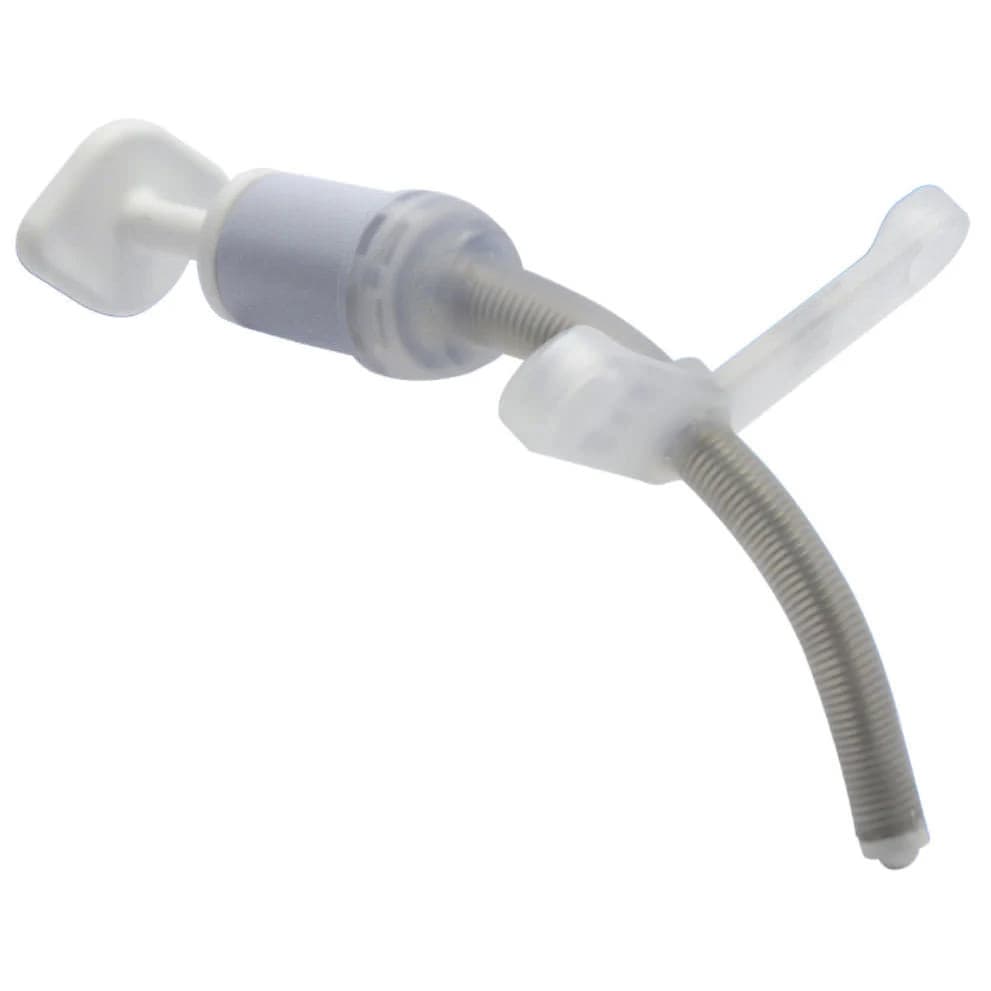 Bivona Uncuffed FlexTend Pediatric Straight Neck Flange Tracheostomy Tube - Image 1