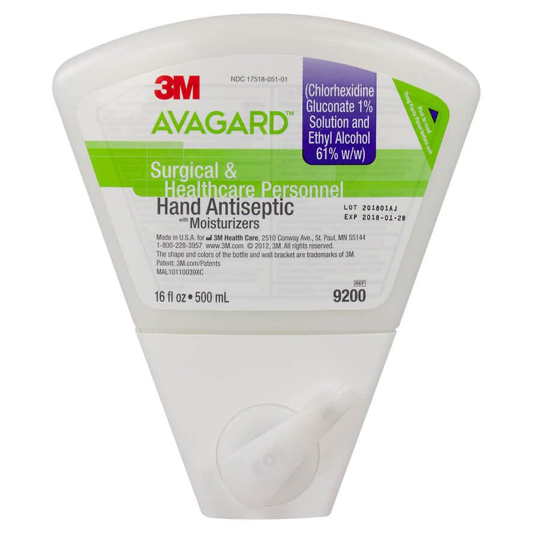 3M Avagard Surgical Hand Antiseptic with Moisturizers, 16 oz