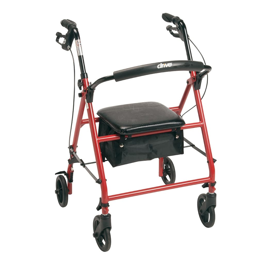 Drive Steel Rollator with 6" Wheels, Knockdown - Image 2