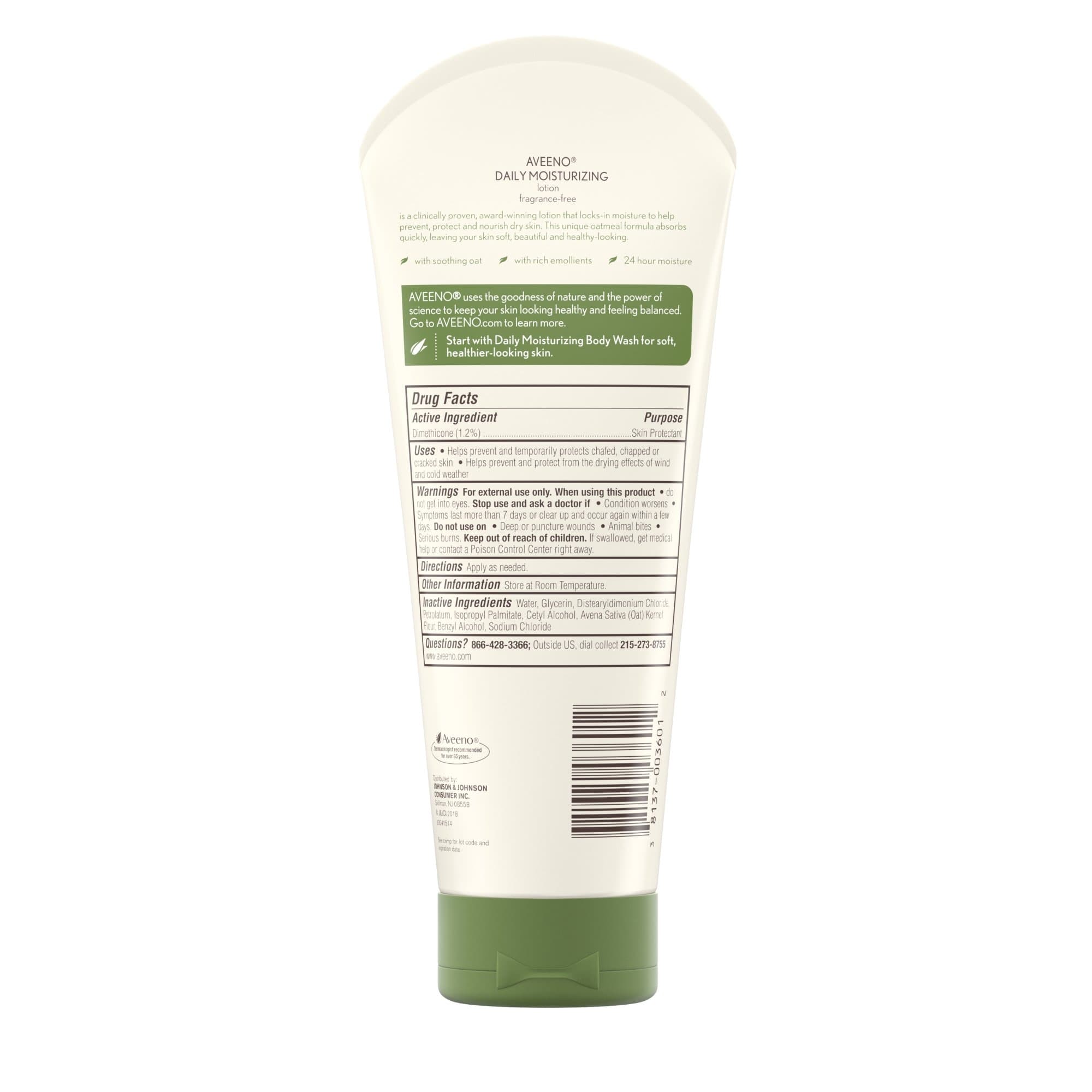 Aveeno Active Naturals Daily Moisturizing Lotion, 8 Oz - Image 2