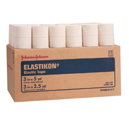 Elastikon Elastic Tape White 3 Inch x 2-1/2 Yard NonSterile - Box of 4 - Image 1