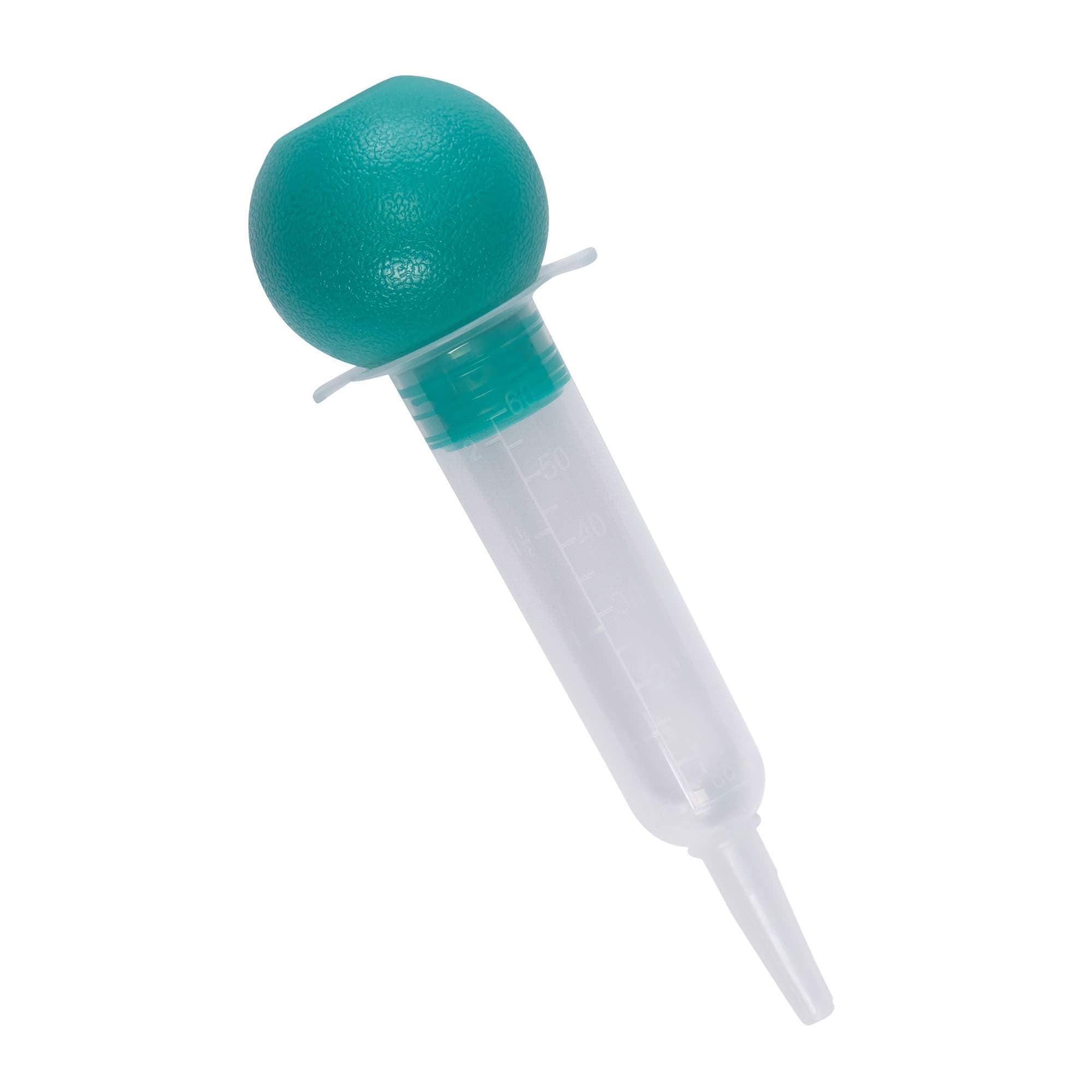 AMSure Bulb Irrigation Syringe with Catheter Tip, 60 mL, Poly Pouch - Case of 50 - Image 1