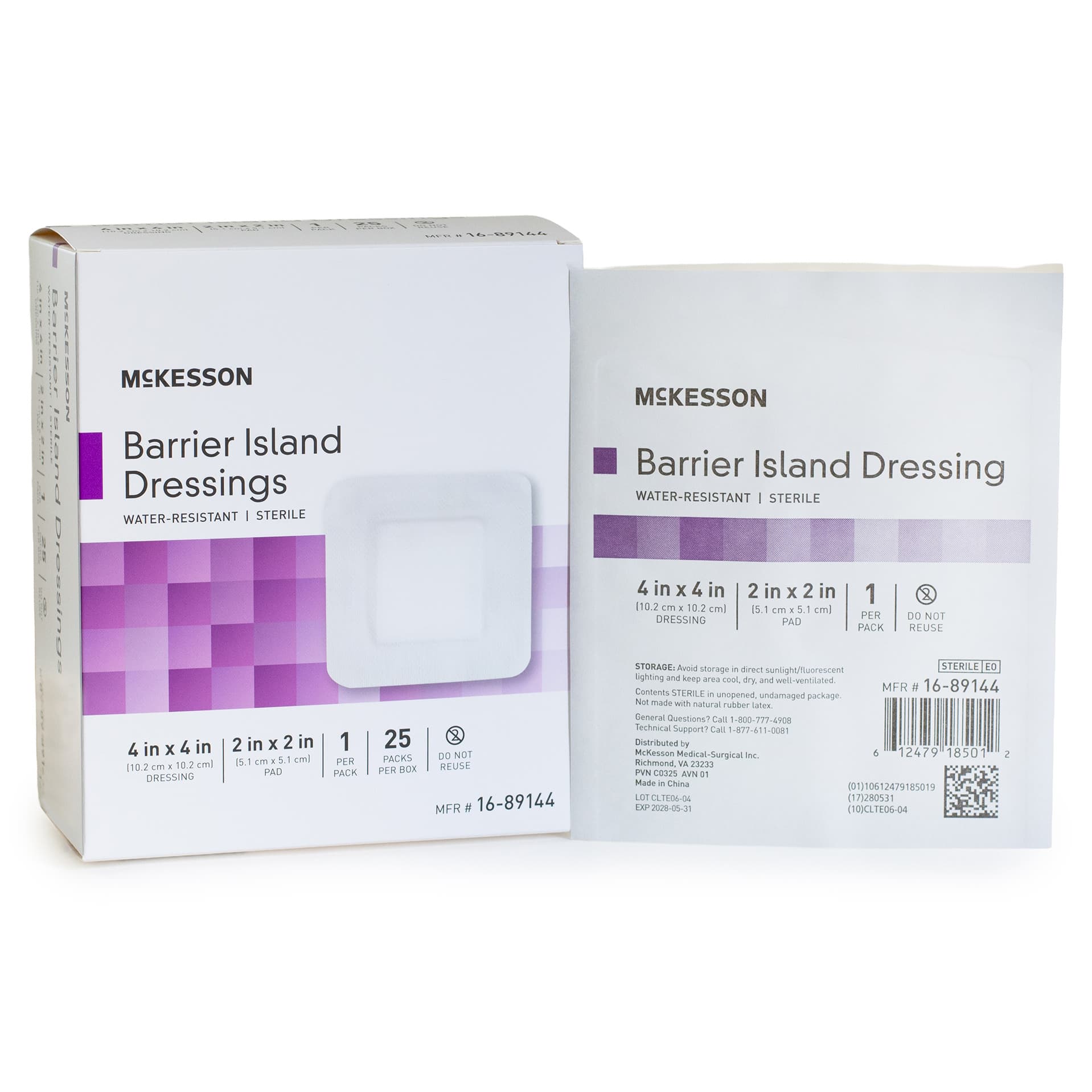 McKesson Composite Barrier Island Dressing, Water-Resistant