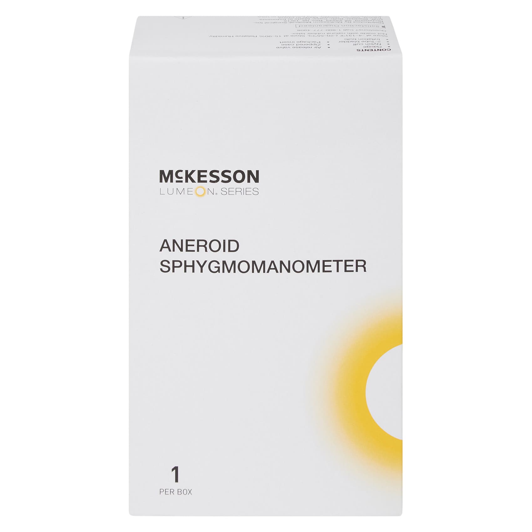 McKesson Deluxe Aneroid Sphygmomanometer Unit Nylon Cuff Dial Display 2-Tubes Palm Aneroid - Image 1