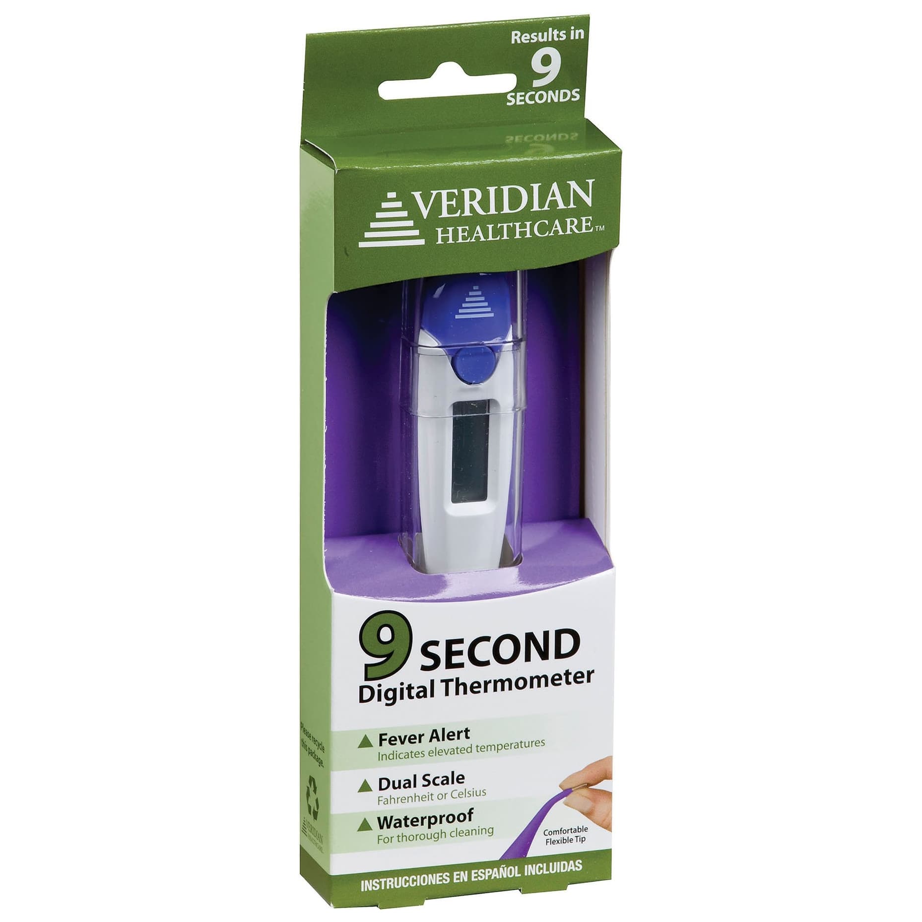 Veridian Flex-Tip Digital Stick Thermometer, Oral/Rectal/Axillary - Image 2
