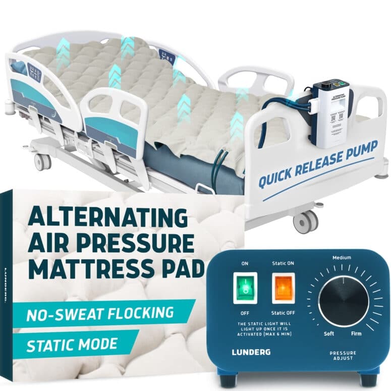 Lunderg Alternating Air Pressure Mattress Pad with Pump