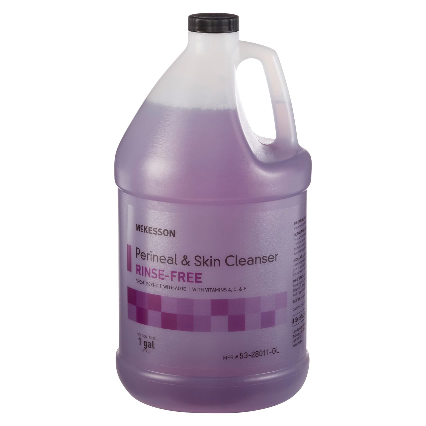 McKesson Rinse-Free 1 Gallon Fresh Scented Perineal & Skin Cleanser Jug - Image 1