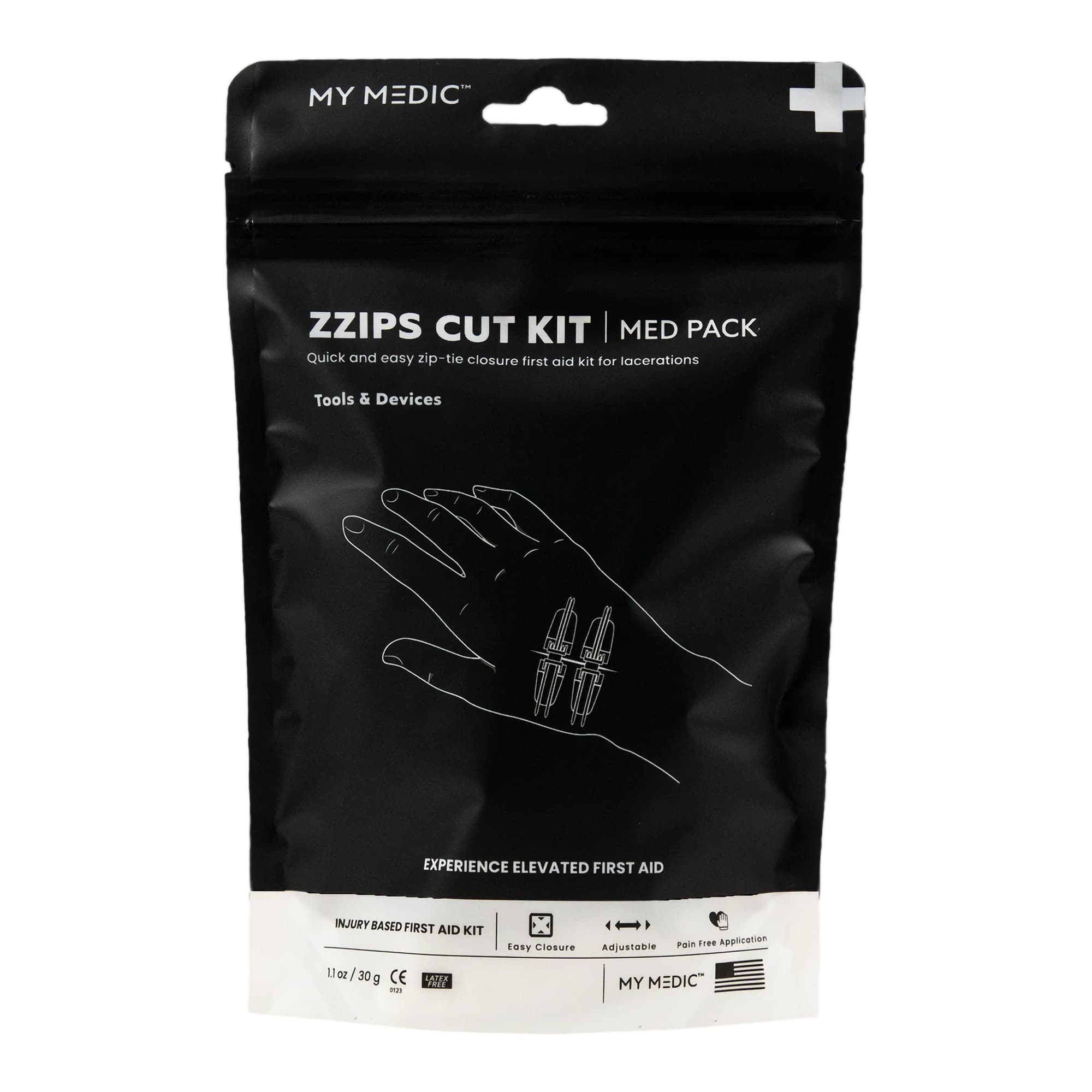 My Medic MED PACKS ZZIPS Cut Kit First Aid Kit 2.2 X 5.1 X 8 Inch - Image 2