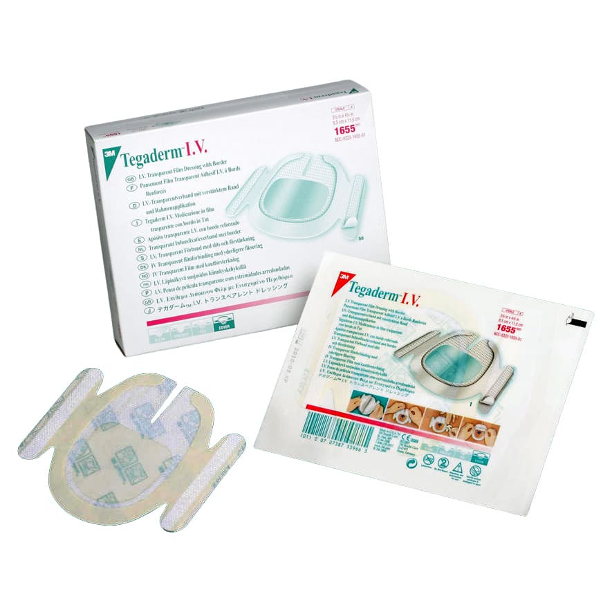 3M Tegaderm IV Transparent Adhesive Film Dressing with Border - Image 2