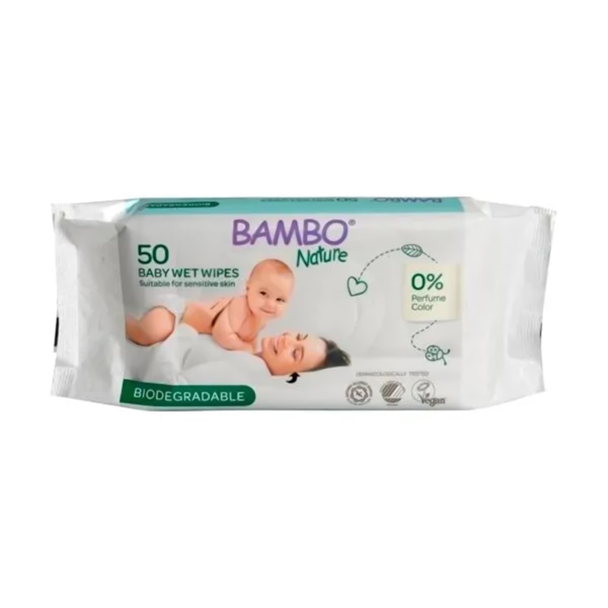 Bambo Nature Baby Wet Wipes, Soft Unscented - Image 2