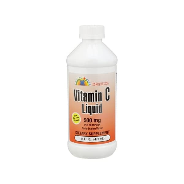 Geri-Care Ascorbic Acid Vitamin C Supplement Liquid, 500 mg - Image 1
