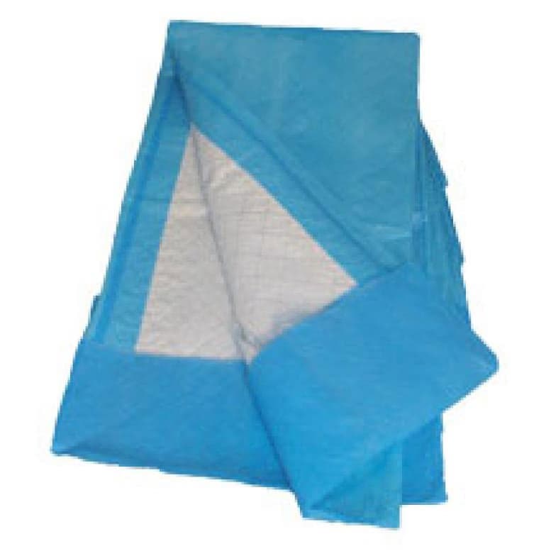 Pharma Supply Disposable Quilted Fluff Underpad, Blue, 23 x 36 Inch - Package of 50