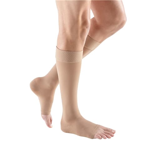Mediven Plus Calf High Compression Socks, Size 2, Beige - Pair - Image 1