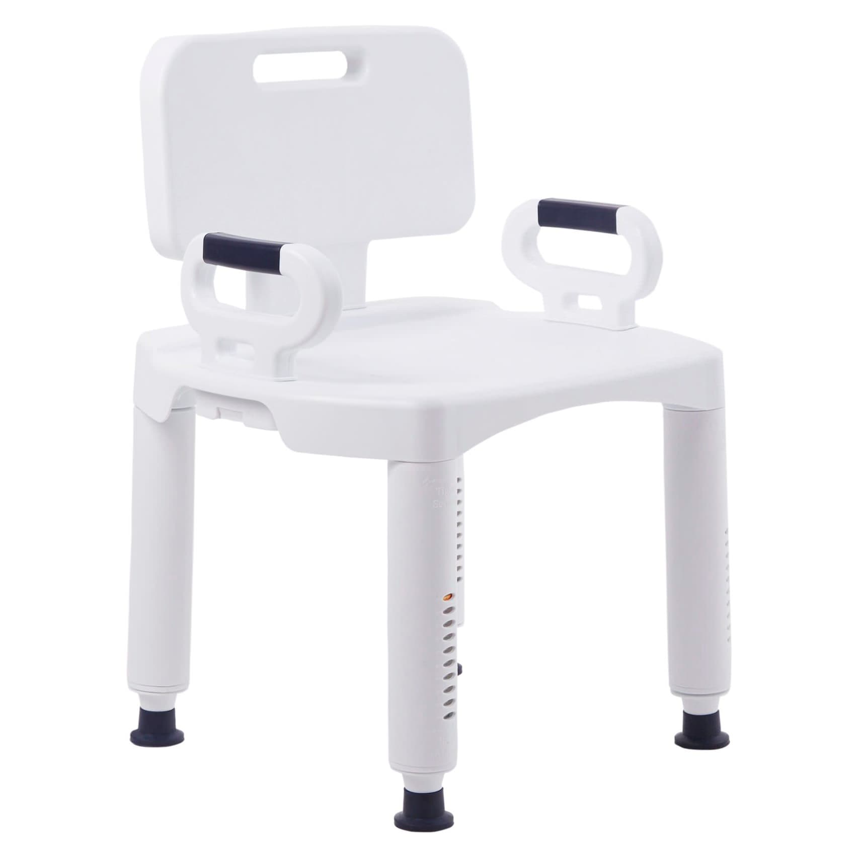 McKesson Removable Arm Rail Bath Bench, White - Image 1