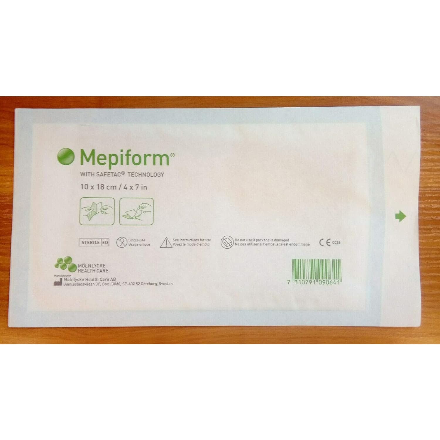 Mepiform Soft Silicone Sheeting, 4 x 7 Inch - Each - Image 1