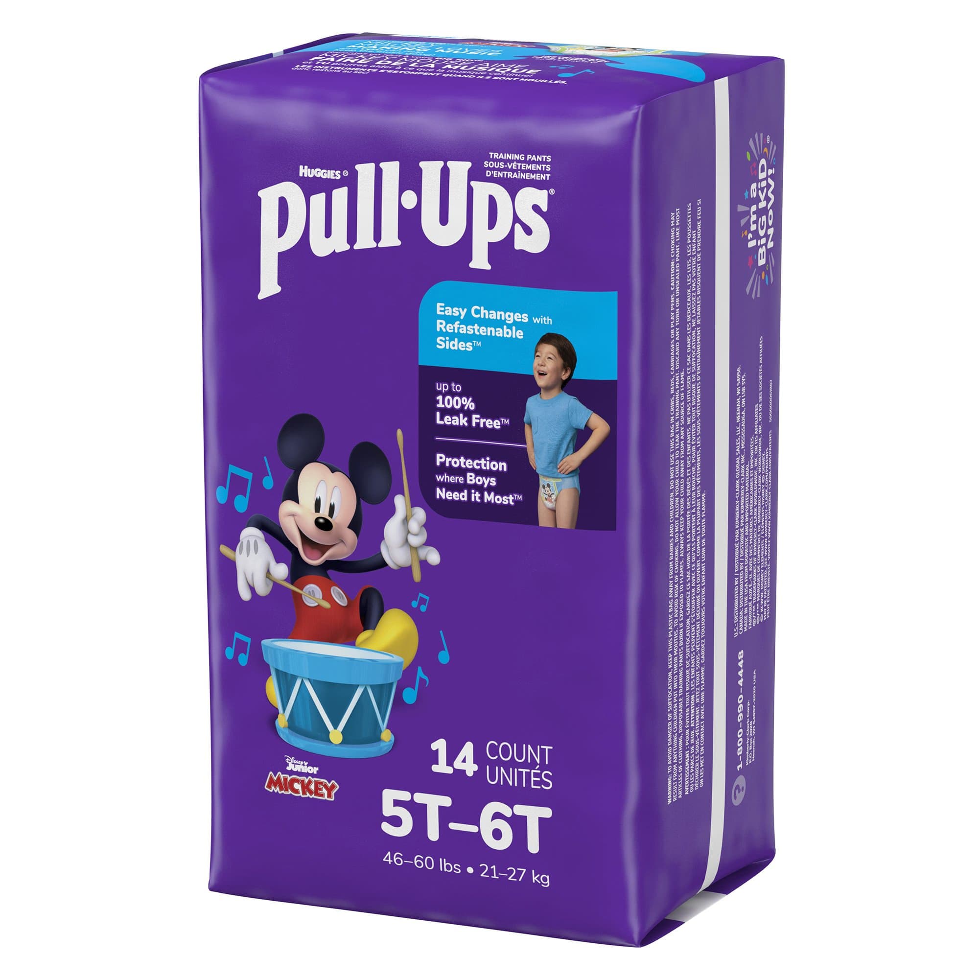 Huggies Pull-Ups Toddler Training Pants, Size 5T-6T - Image 2