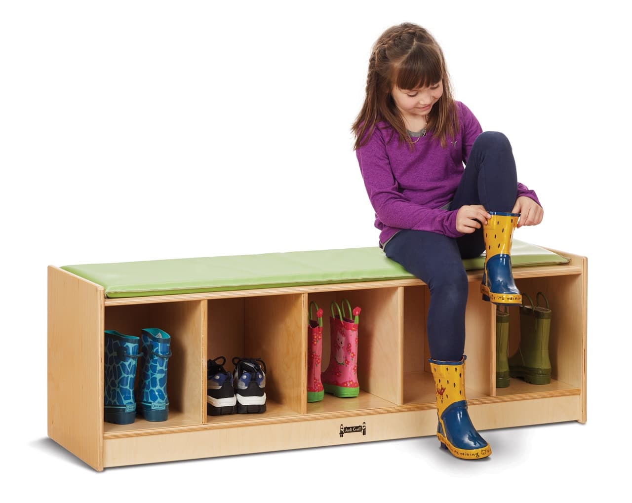 Jonti-Craft 5 section bench locker - Image 7