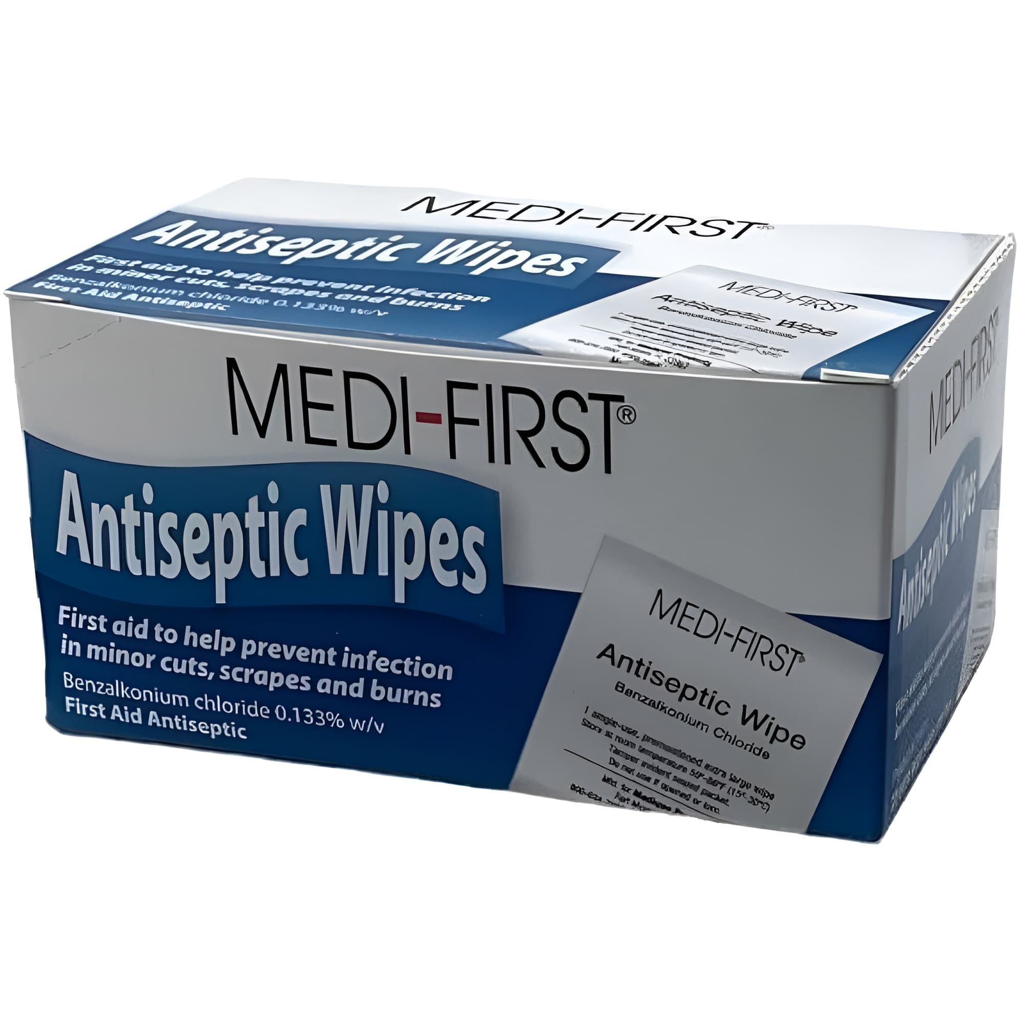 Medi-First Benzalkonium Chloride Antiseptic Wipes - Image 1