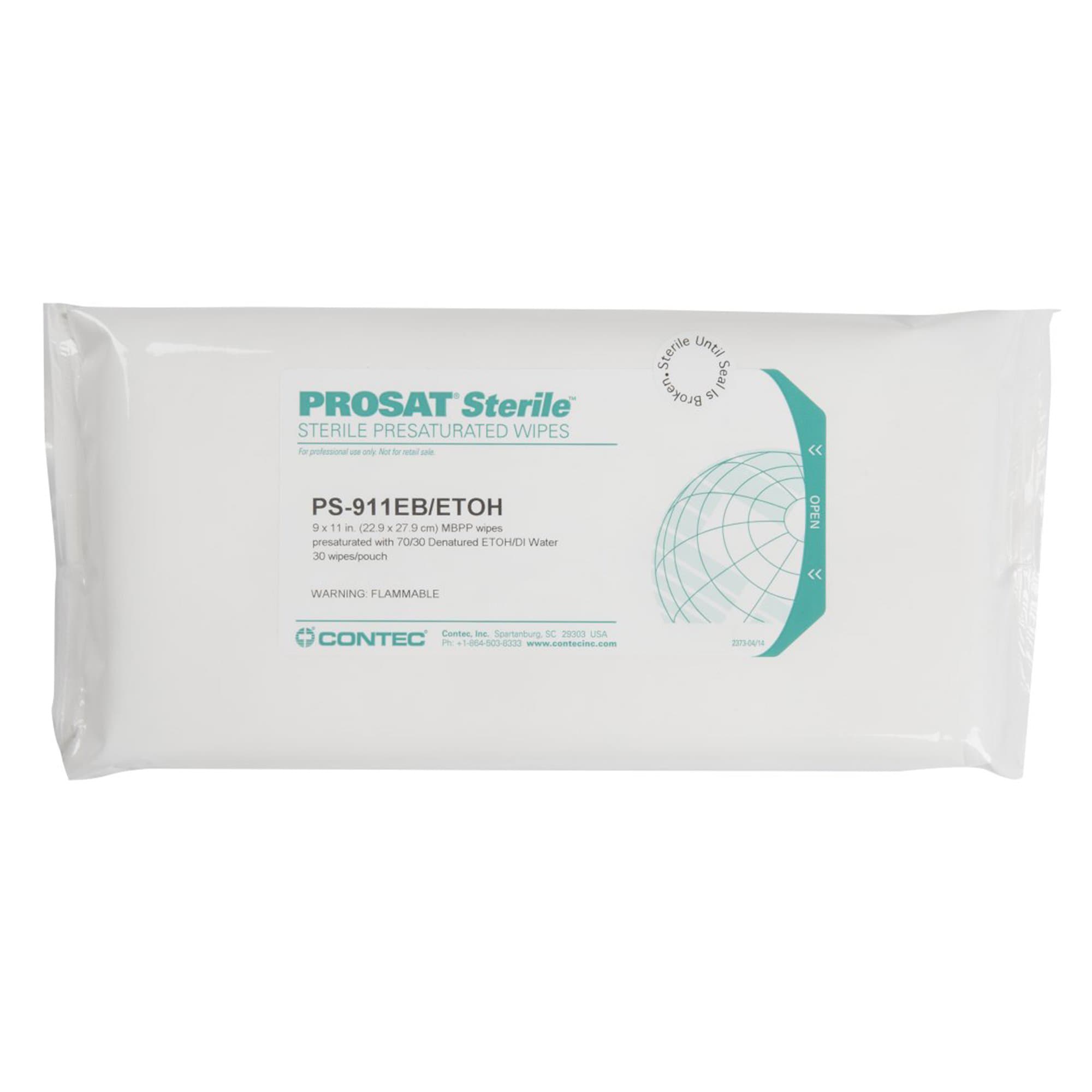PROSAT Sterile Surface Disinfectant Cleaner Wipe, 9 x 11 Inch - Image 1