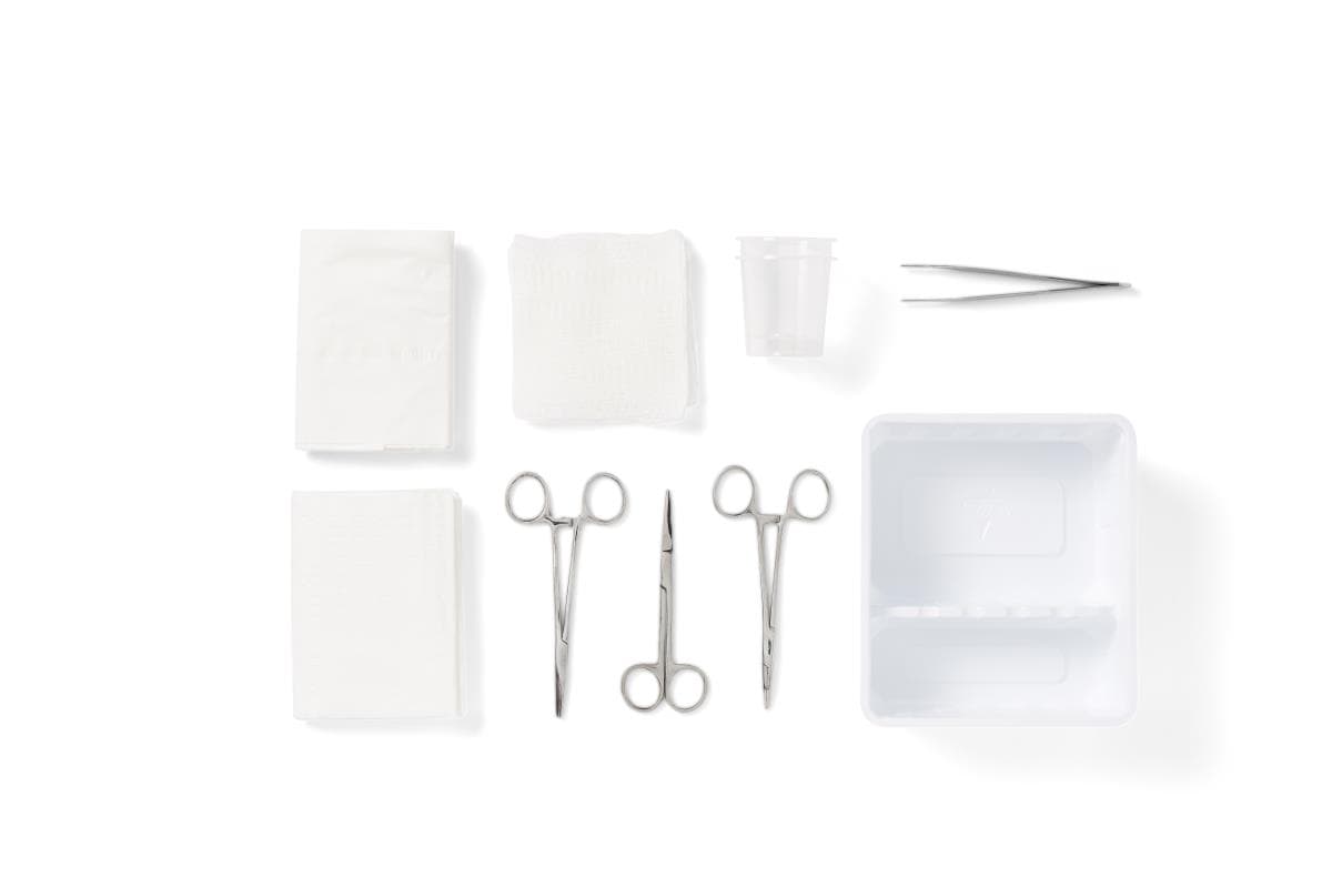 Medline Standard Laceration Tray - Case of 20