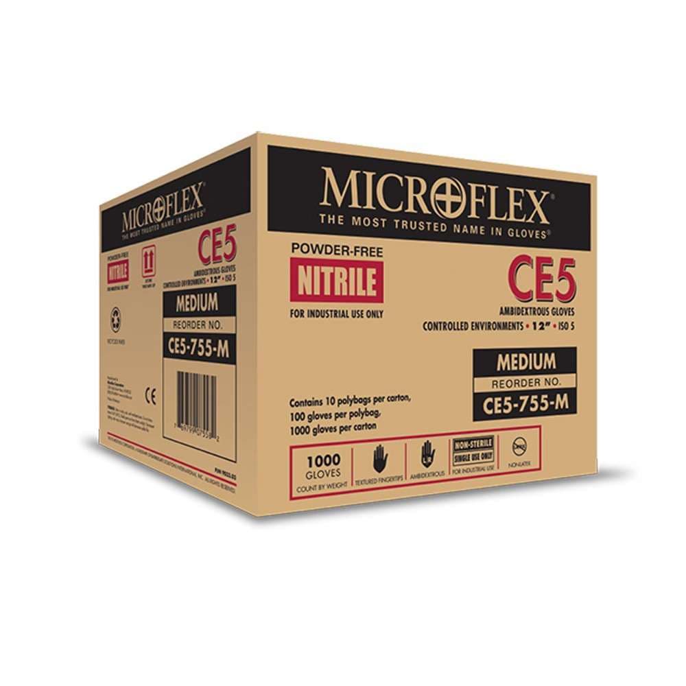 Ansell Microflex Class 100 Nitrile PF Cleanroom Gloves - Image 2