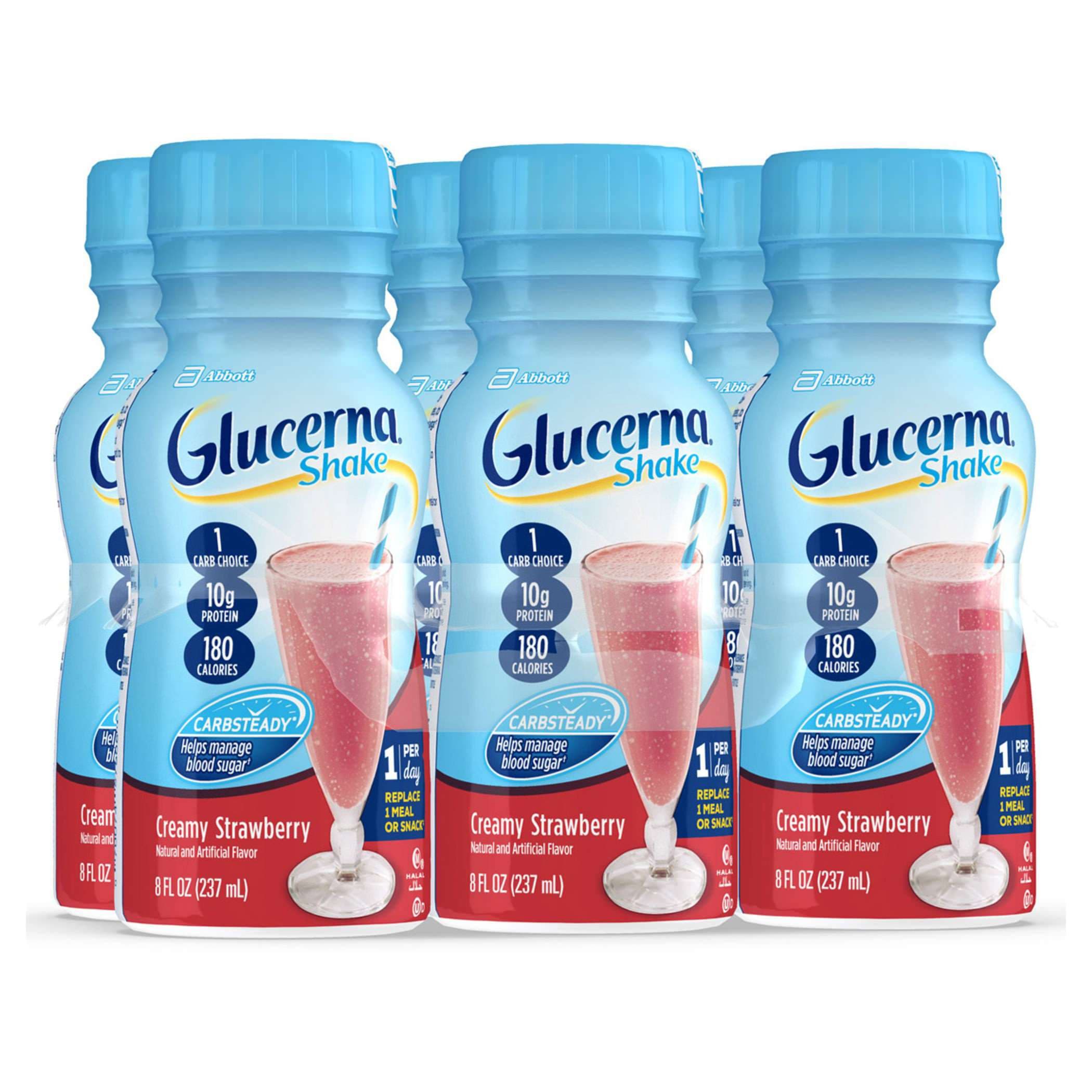 Glucerna Original Shake, Creamy Strawberry - Case of 24 - Image 1