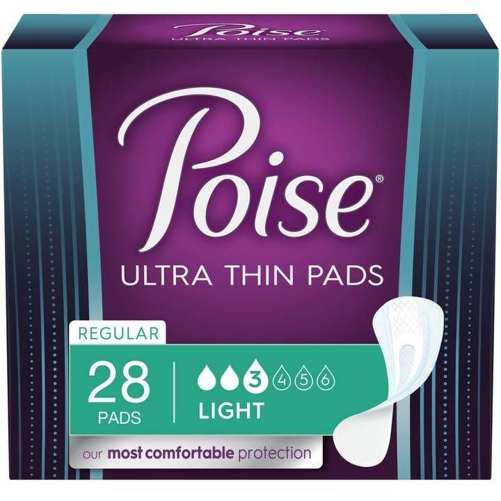 Poise Ultra Thin Light Absorbency Regular Incontinence Pad
