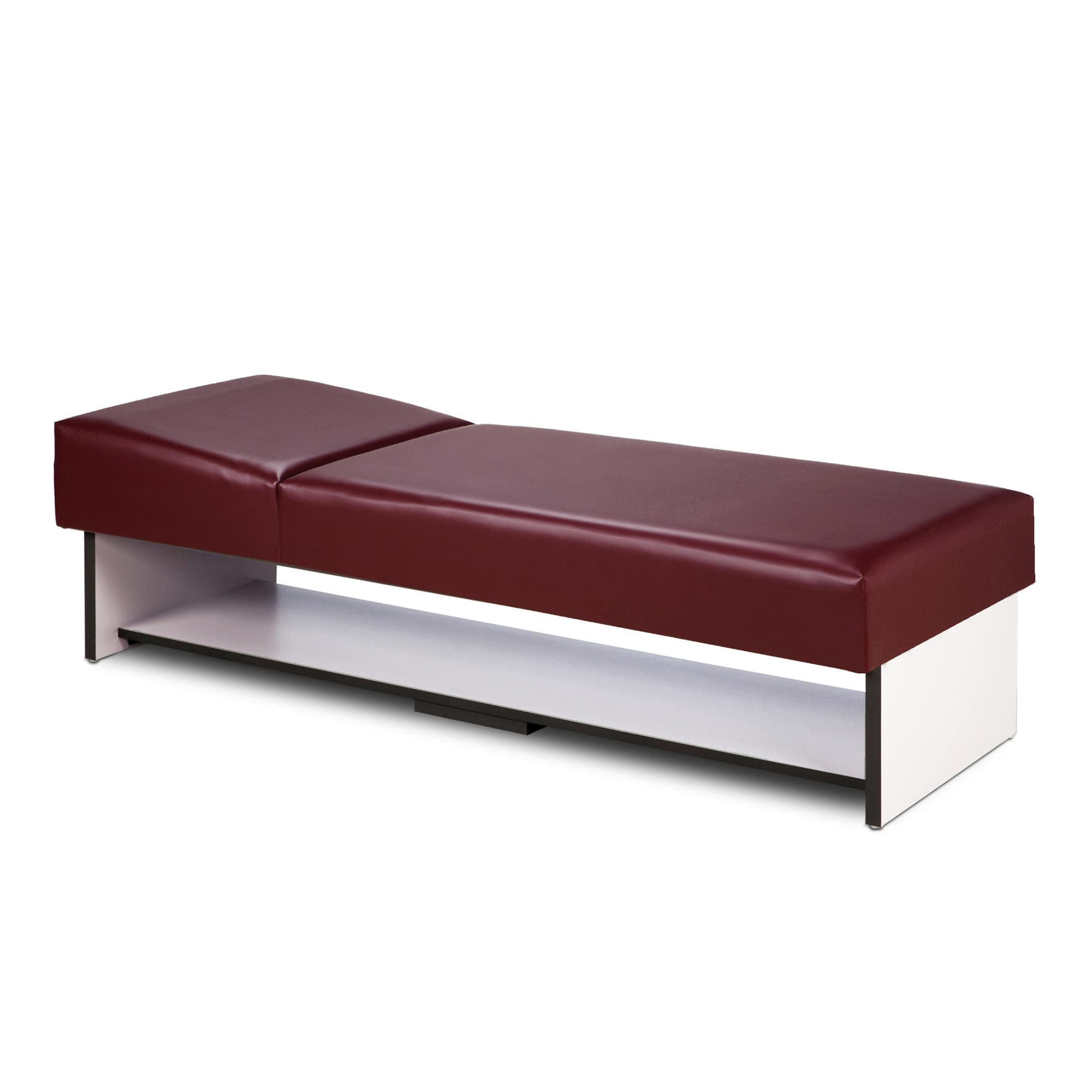 Clinton panel leg recovery couch with full shelf
