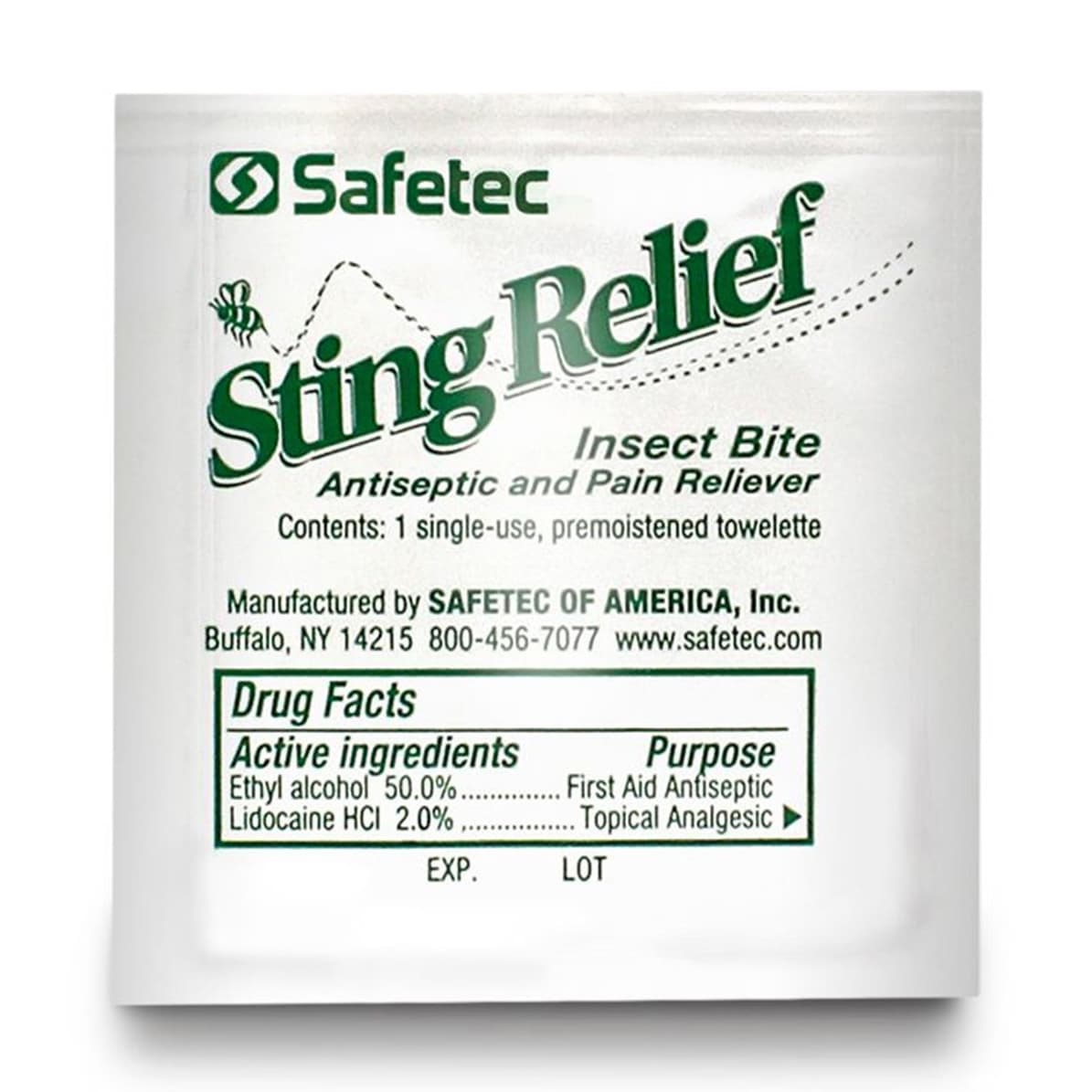 Safetec Sting Relief Insect Bite Antiseptic and Pain Reliever - Image 3