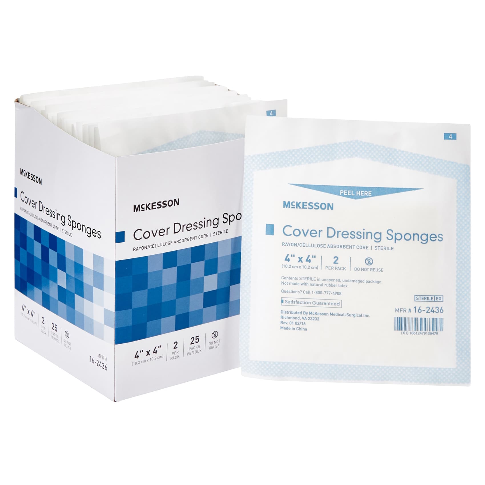 McKesson Nonwoven Cover Dressing Sponge