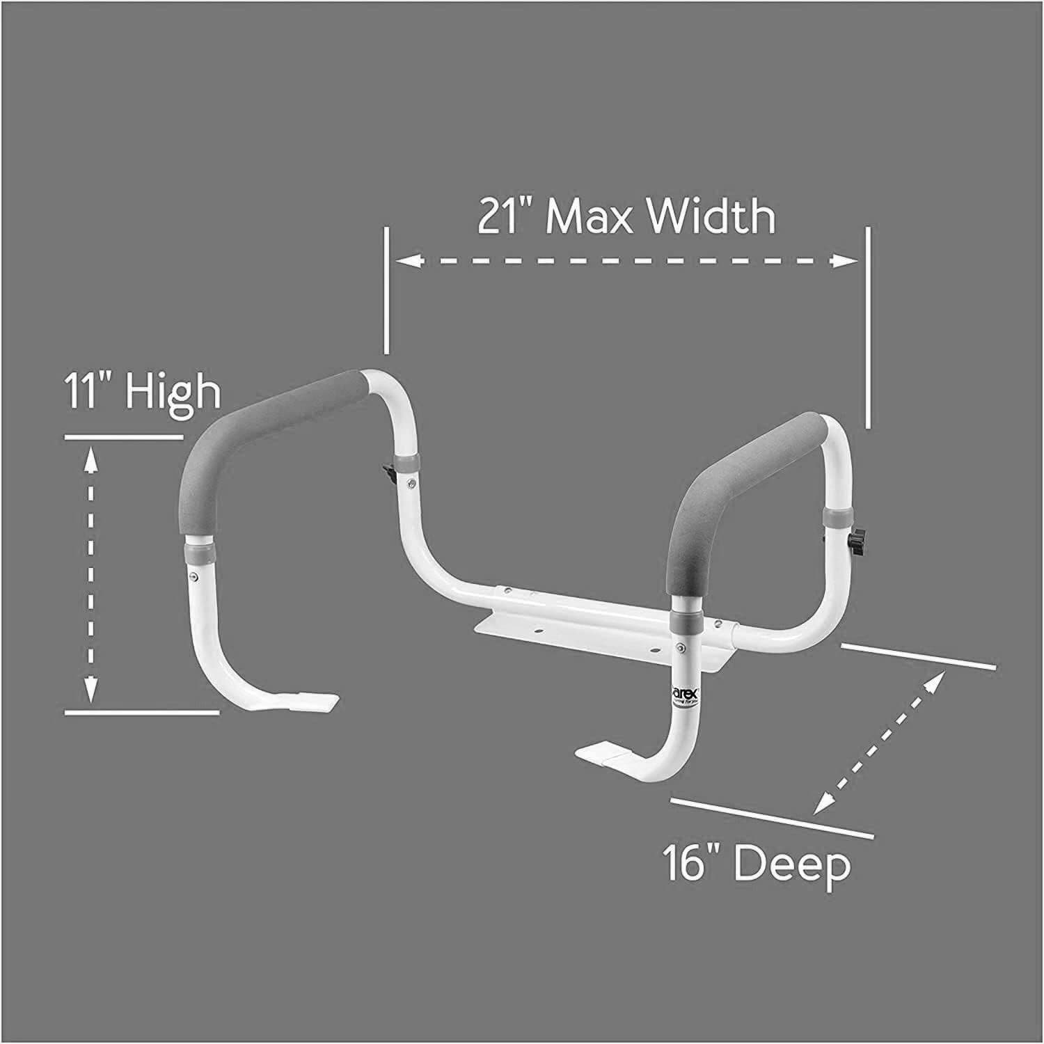 Carex Toilet Support Rail with Mounting Screws and Gasket - Image 4