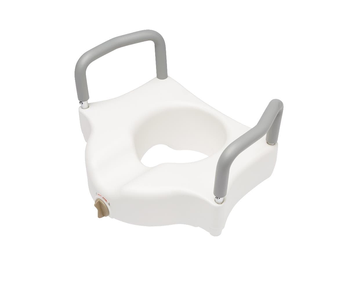 Medline 5" Raised Locking Toilet Seat with Arms